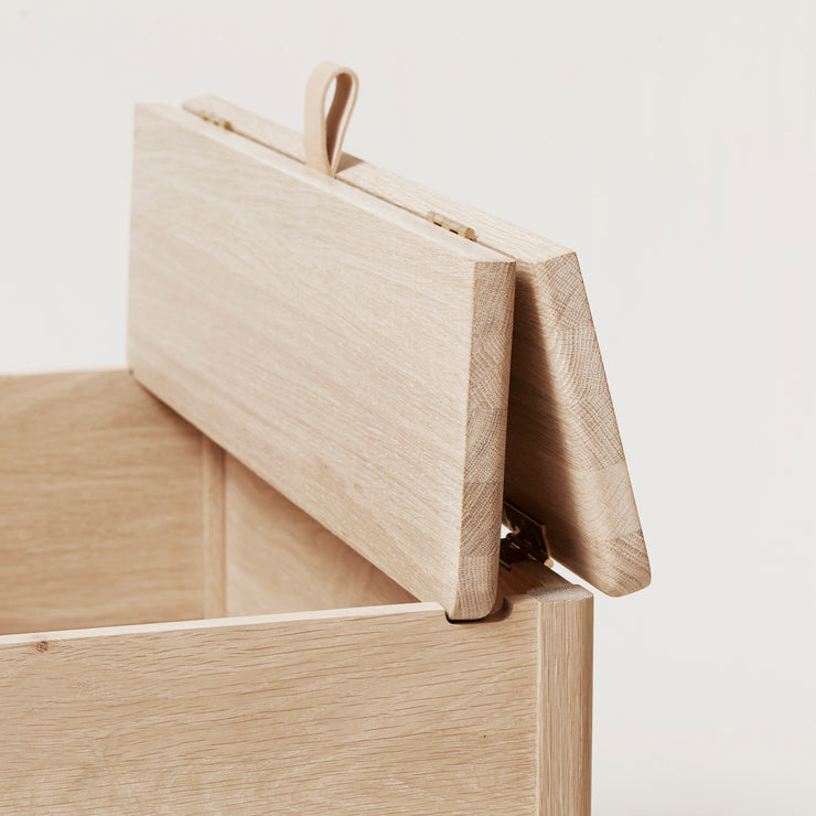 Form & Refine A Line Storage Bench 68, White Oak