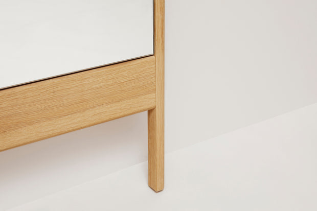 Form & Refine A Line Mirror, Oak