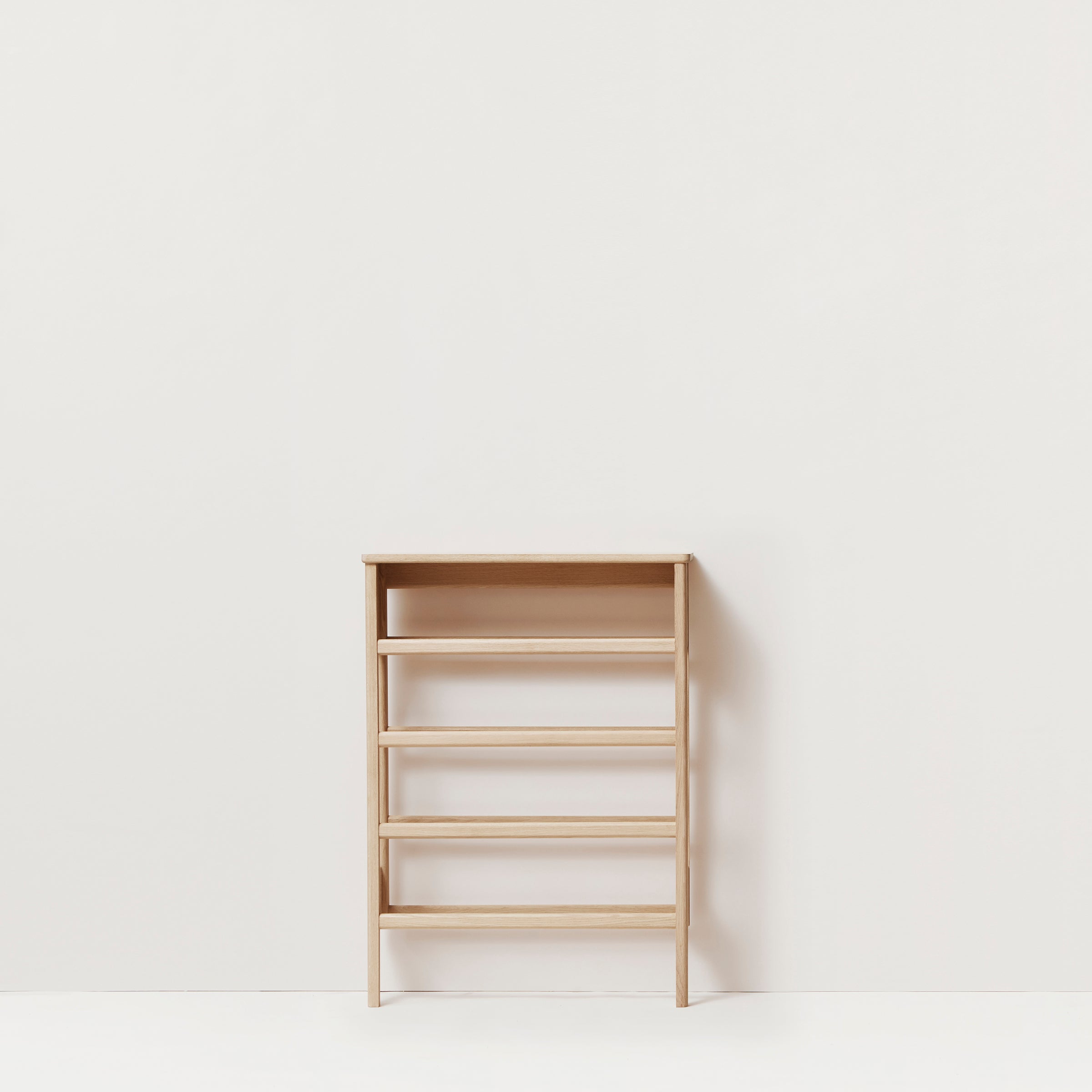 Form & Refine A Line Shoe Rack 72, White Oak