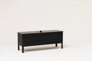 Form & Refine A Line Storage Bench 111, Black-stained