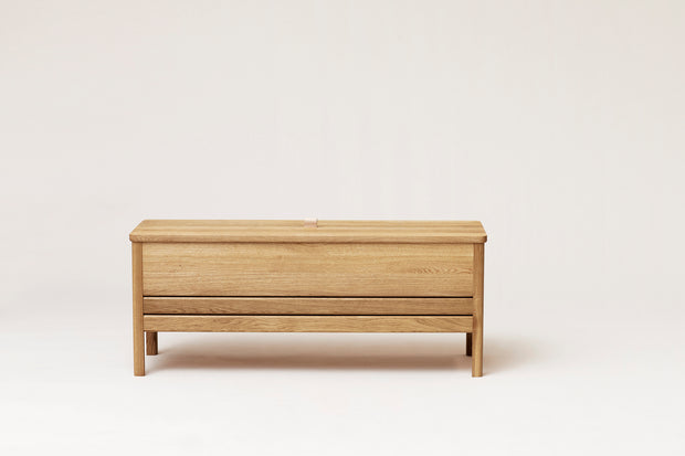 Form & Refine A Line Storage Bench 111, Oak