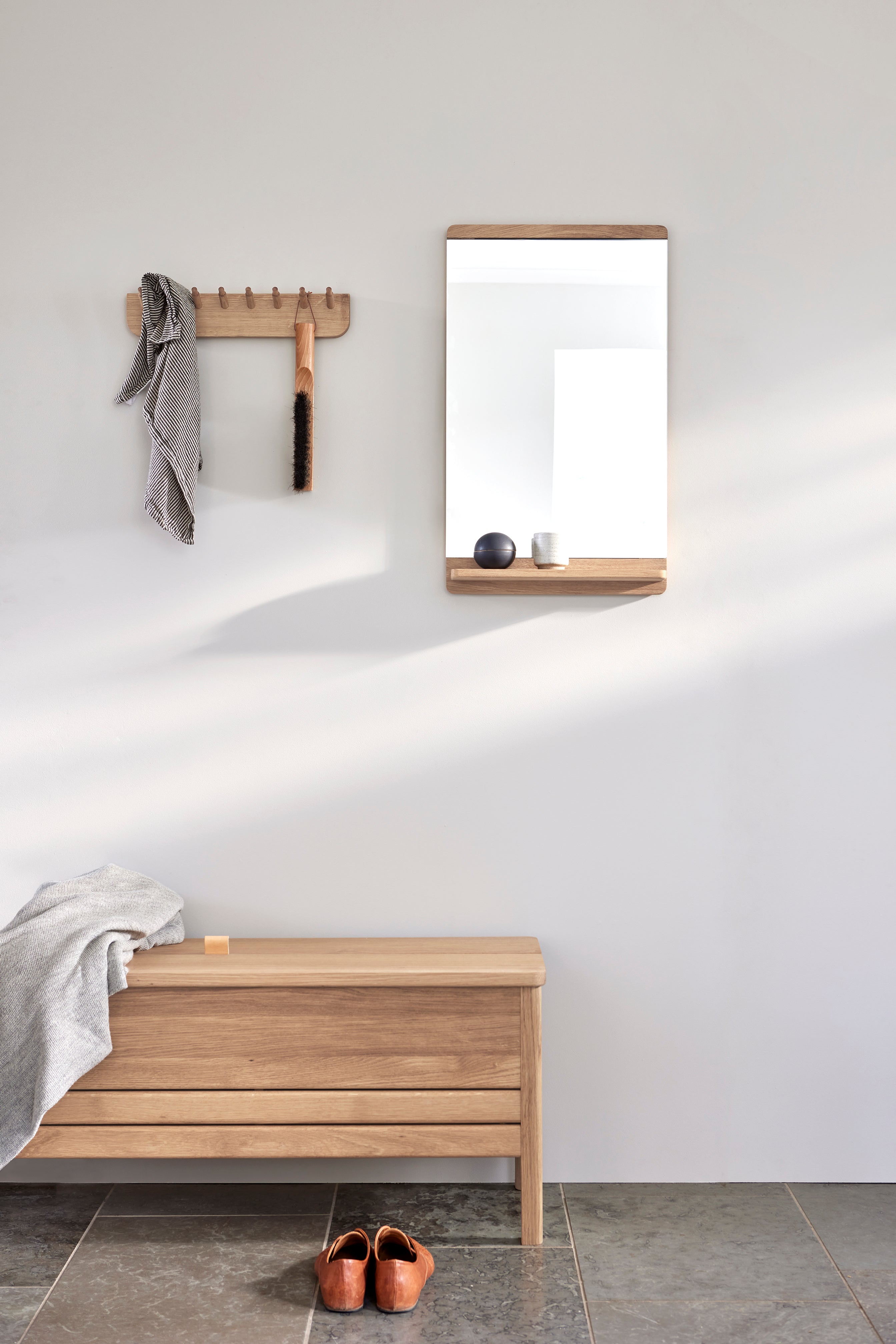 Form & Refine Echo Coat Rack 40, White Oak