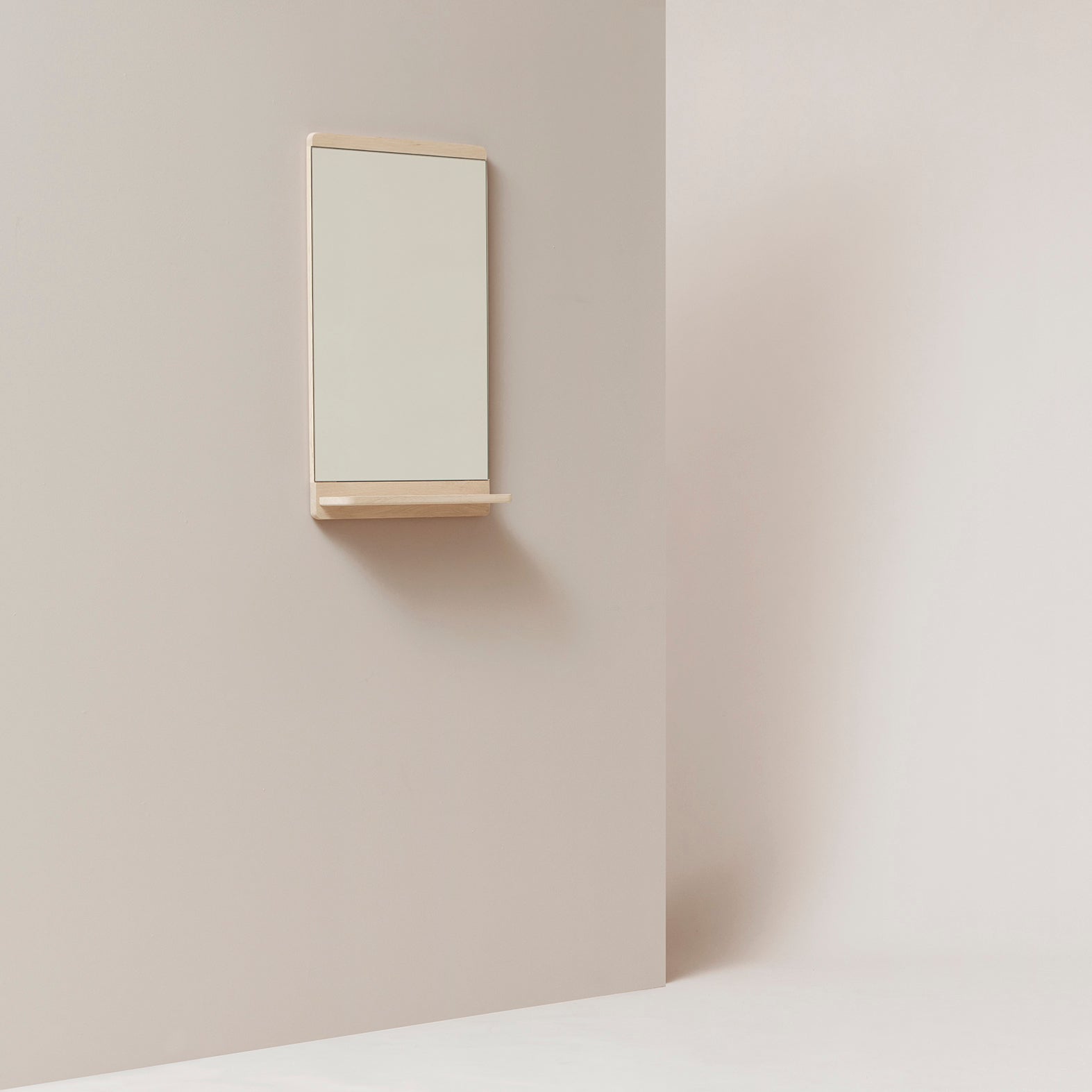 Form & Refine Rim Wall Mirror, White Oak – NORMODE