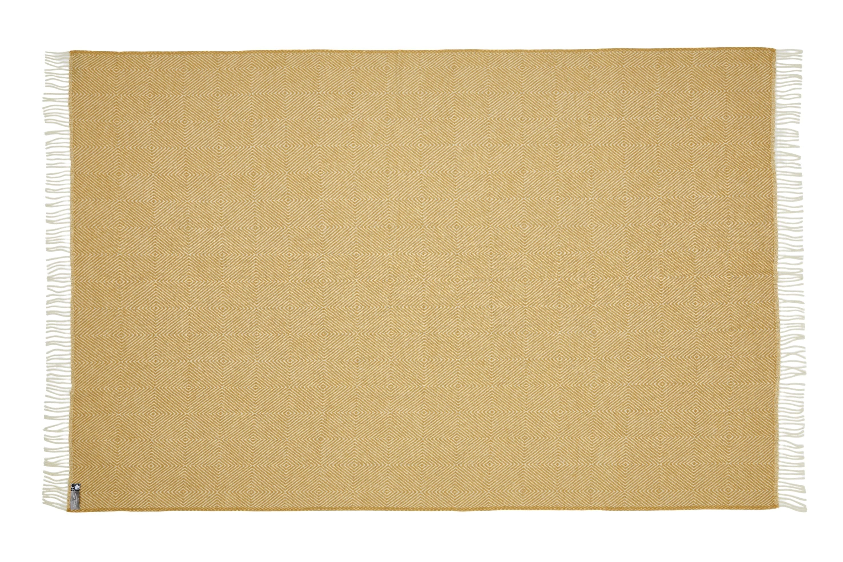 Silkeborg Uldspinderi Fanø Throw 140x240 cm Throw 0128 Sunflower Yellow