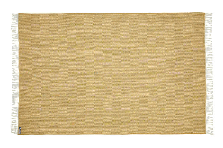 Silkeborg Uldspinderi Fanø Throw 140x240 cm Throw 0128 Sunflower Yellow
