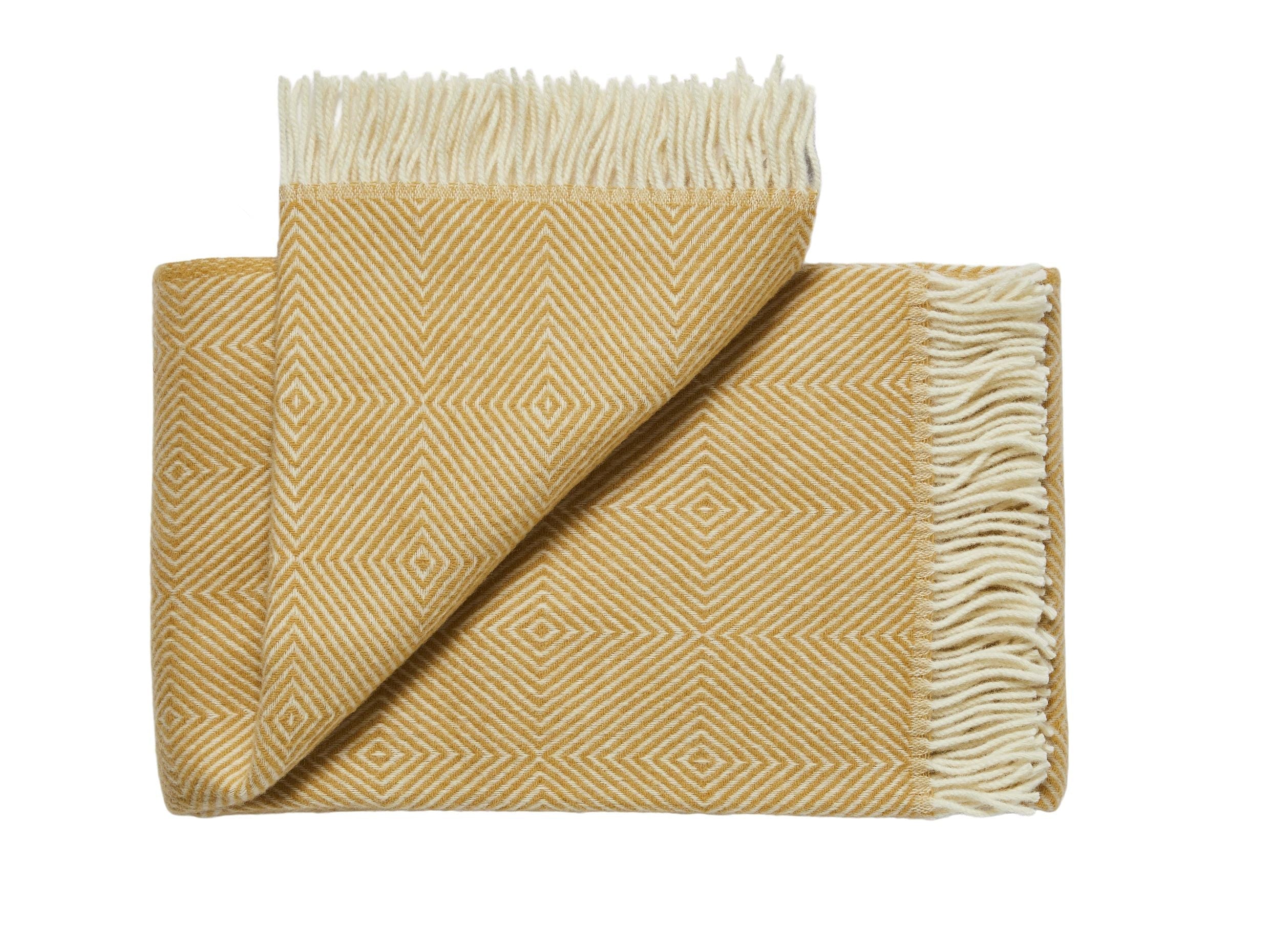 Silkeborg Uldspinderi Fanø Throw 140x240 cm Throw 0128 Sunflower Yellow