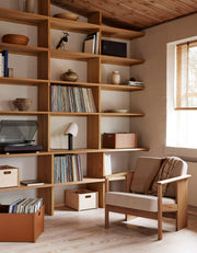 Form & Refine Block Lounge Chair, Oak
