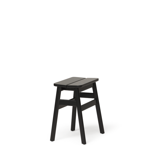 Form & Refine Angle Standard Stool 45, Black-stained Beech