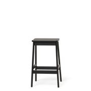 Form & Refine Angle Standard Stool 65, Black-stained Beech