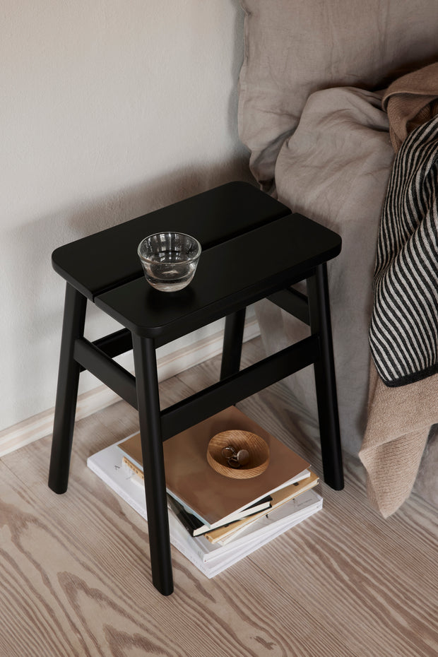 Form & Refine Angle Standard Stool 45, Black-stained Beech