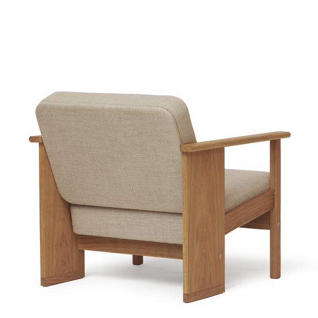 Form & Refine Block Lounge Chair, Oak