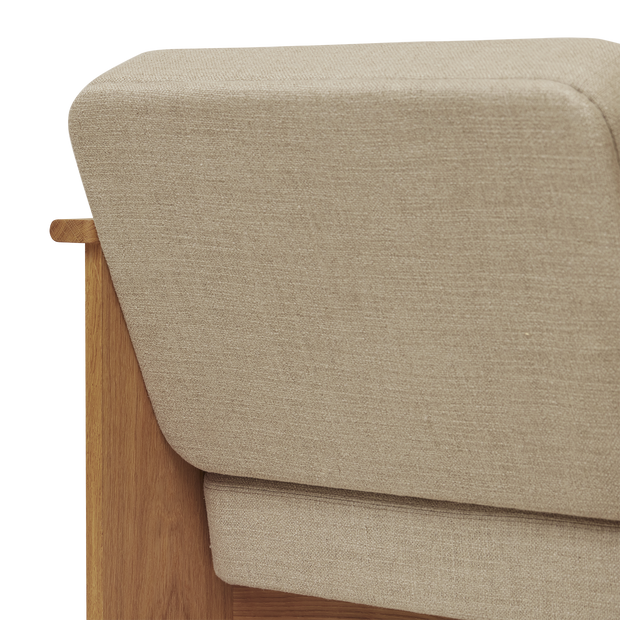 Form & Refine Block Lounge Chair, Oak