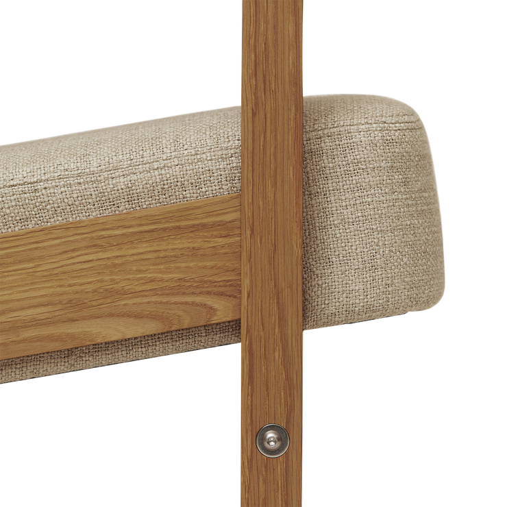 Form & Refine Block Lounge Chair, Oak