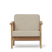 Form & Refine Block Lounge Chair, Oak - COM