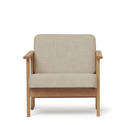 Form & Refine Block Lounge Chair, Oak