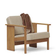Form & Refine Block Lounge Chair, Oak