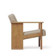 Form & Refine Block Lounge Chair, Oak