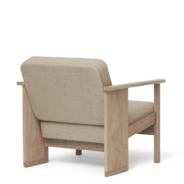 Form & Refine Block Lounge Chair, White Oak - COM