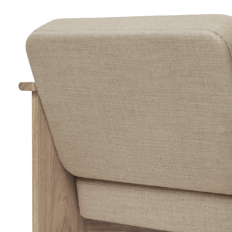 Form & Refine Block Lounge Chair, White Oak