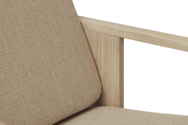 Form & Refine Block Lounge Chair, White Oak