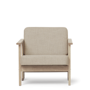 Form & Refine Block Lounge Chair, White Oak