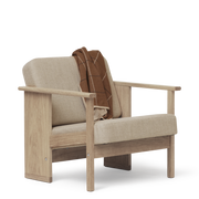 Form & Refine Block Lounge Chair, White Oak - COM