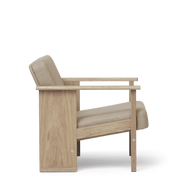 Form & Refine Block Lounge Chair, White Oak - COM