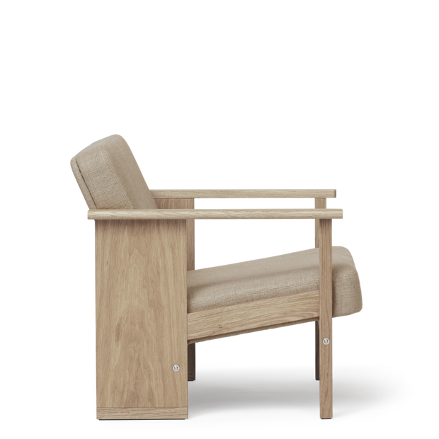 Form & Refine Block Lounge Chair, White Oak