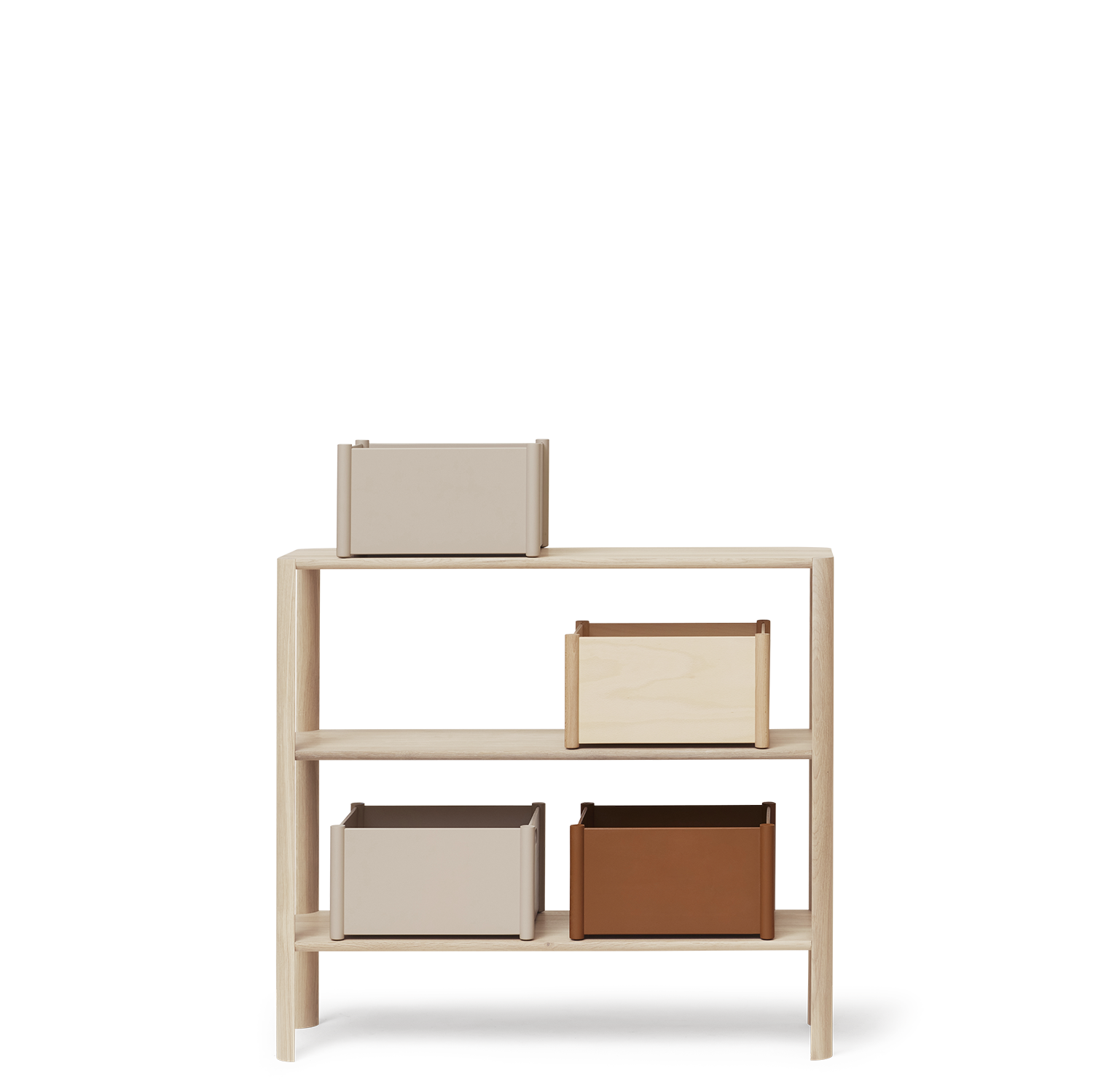 Form & Refine Leaf Shelf 1x3, White Oak