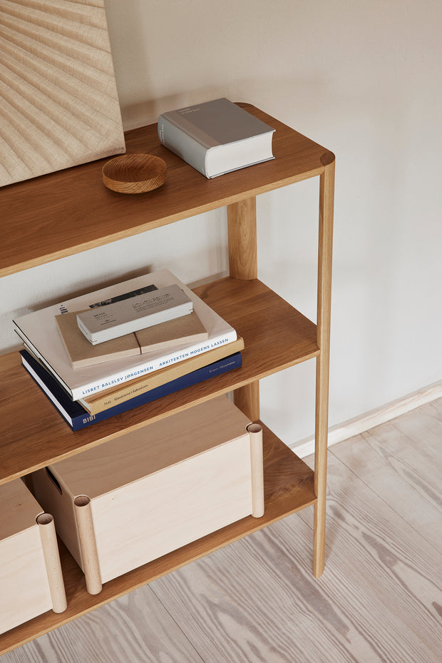 Form & Refine Leaf Shelf 1x3, White Oak