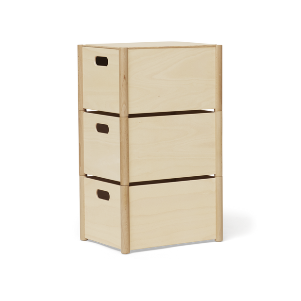 Form & Refine Pillar Storage Box, Medium, Beech
