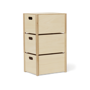 Form & Refine Pillar Storage Box, Large, Beech