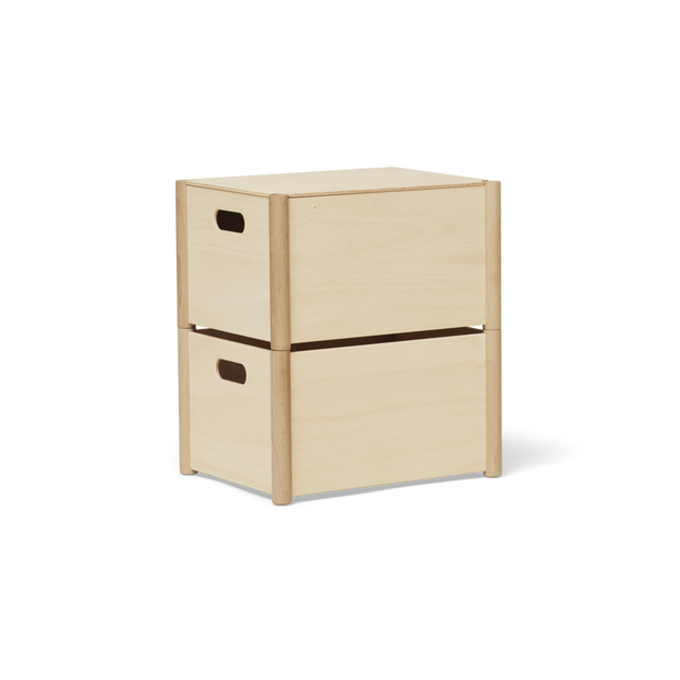 Form & Refine Pillar Storage Box Lid, Medium, Beech