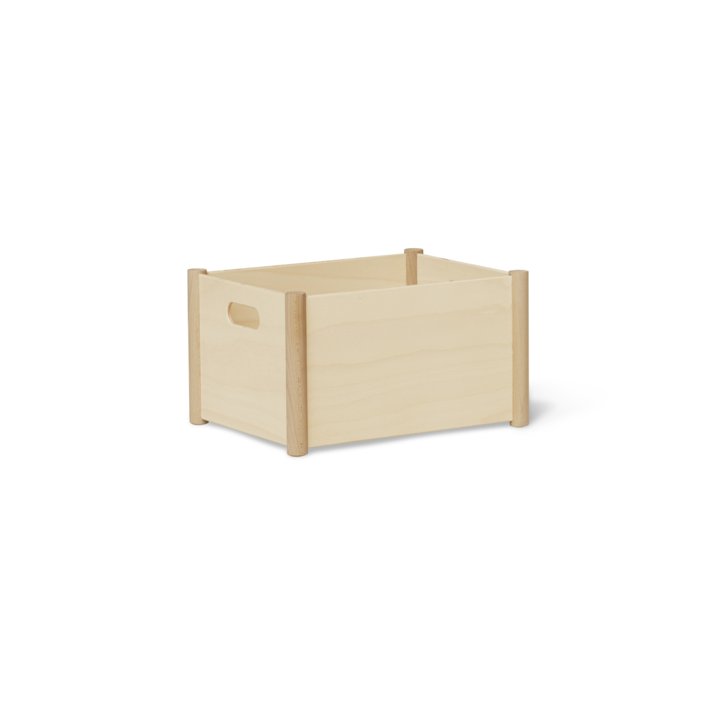 Form & Refine Pillar Storage Box, Medium, Beech