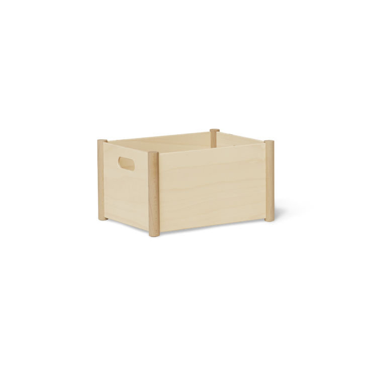 Pillar Storage Box, Large Beech Form & Refine