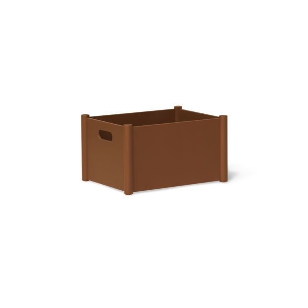 Form & Refine Pillar Storage Box, Large, Clay Brown