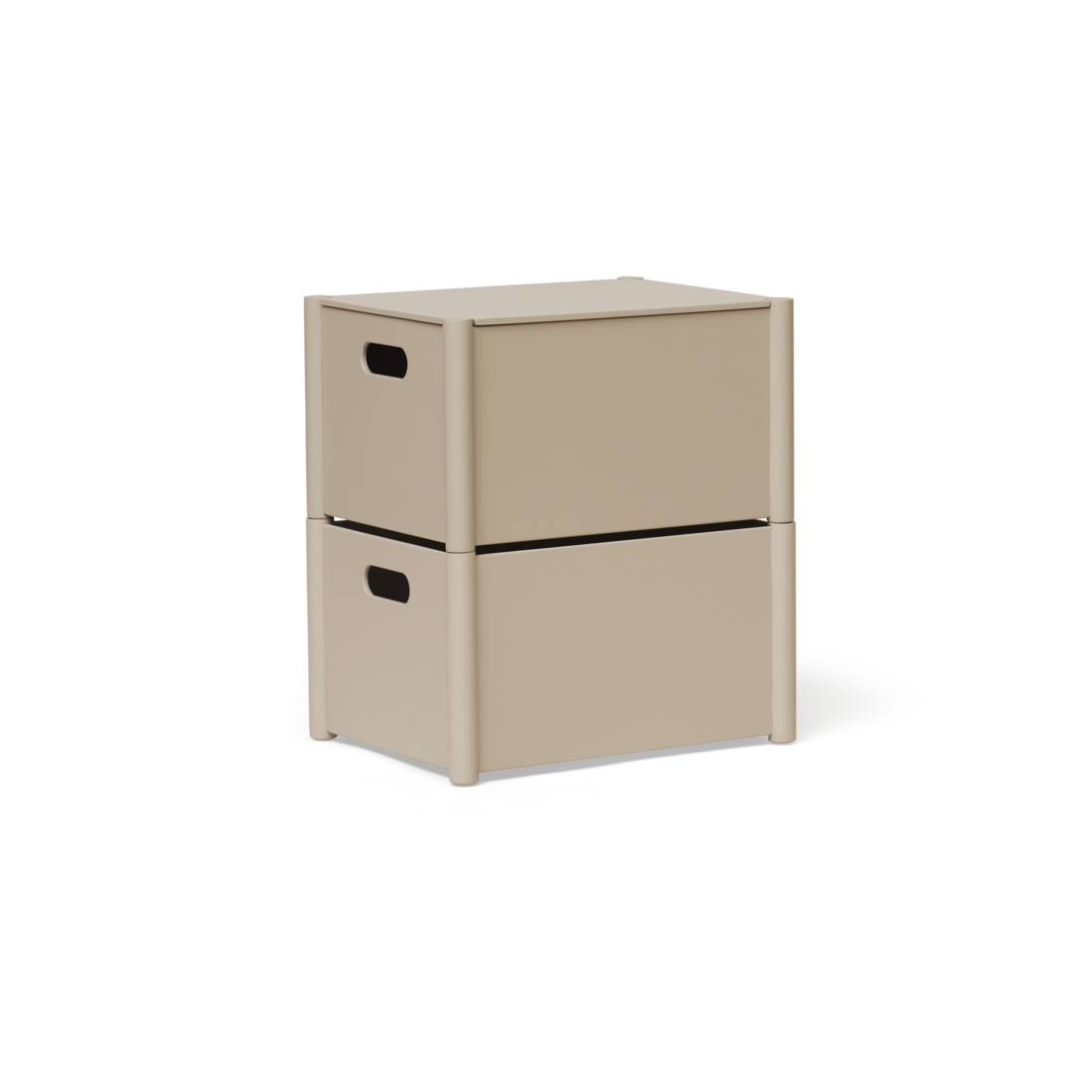 Form & Refine Pillar Storage Box Lid, Medium, Warm Grey