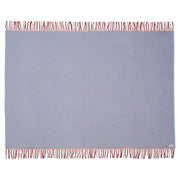 Silkeborg Uldspinderi Franja Throw 170x140 cm Throw 1227 Burgundy Light Blue