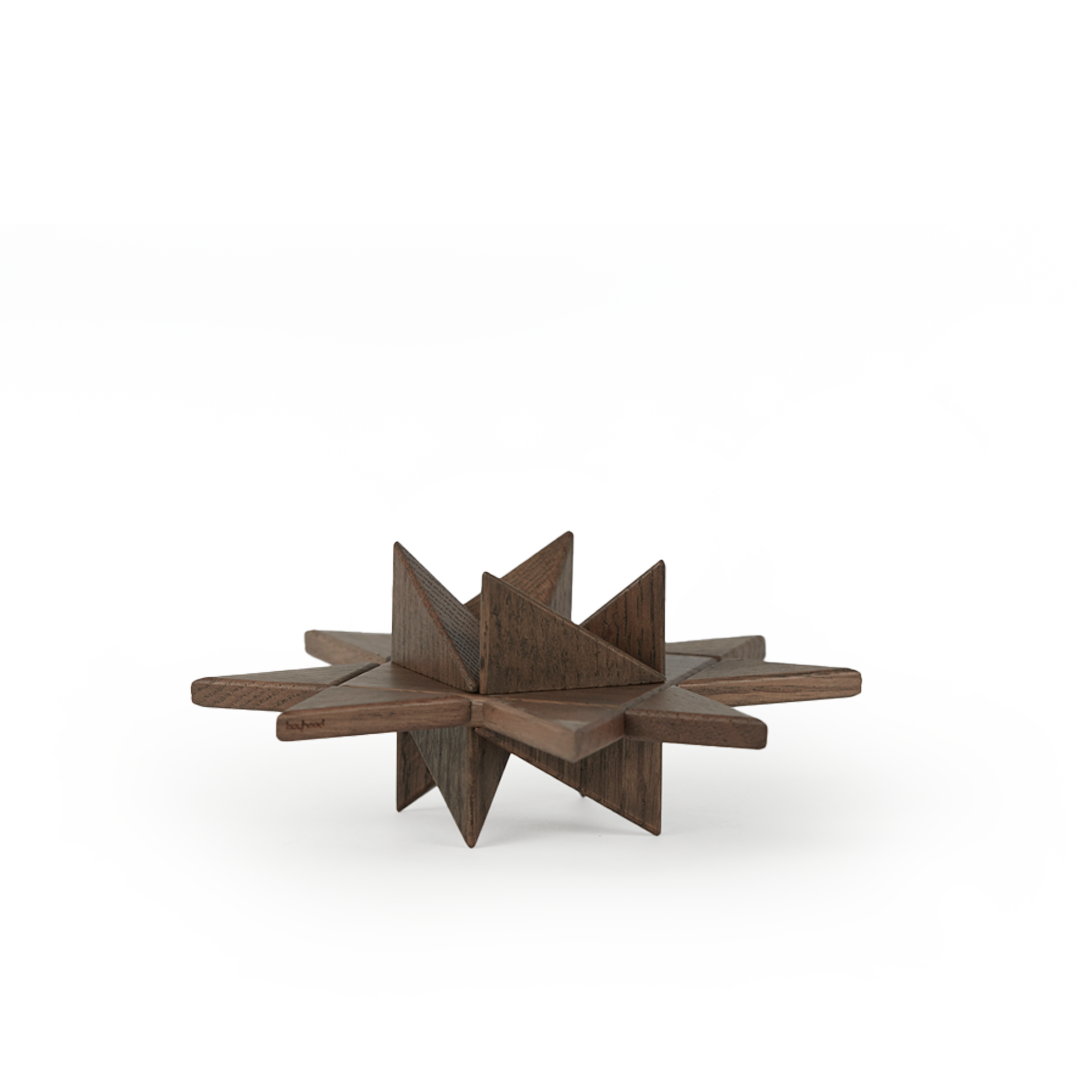 Boyhood Fröbelstar Table, Smoke Stained Oak