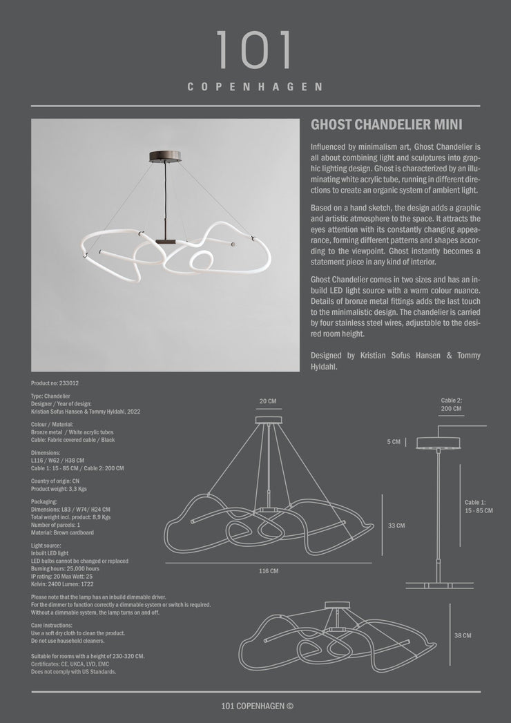 Ghost Chandelier, Mini - 101 CPH