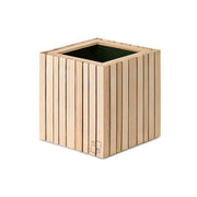 selfwatering planter in natural ash, prevents your plants from drying out