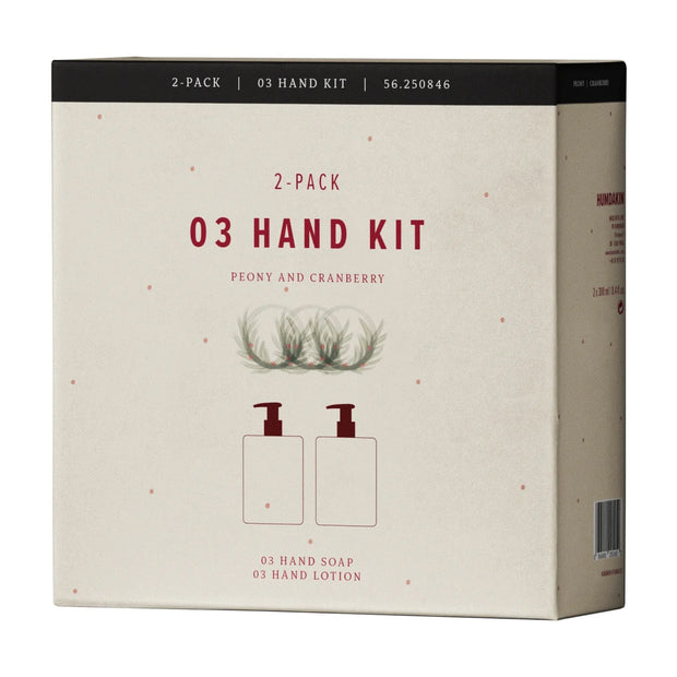 Humdakin 03 Hand Care Kit - Peony and Cranberry, Christmas Edition