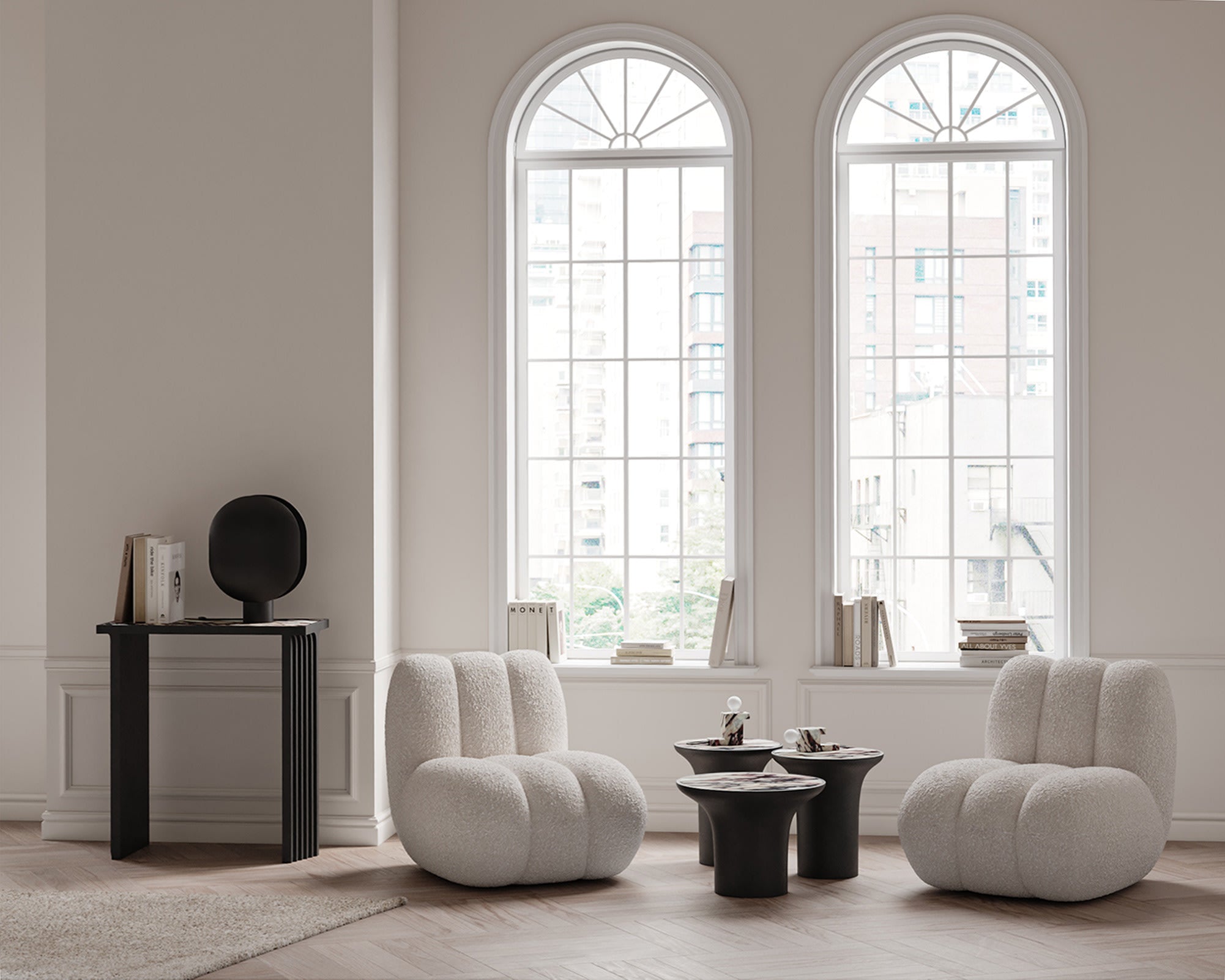 Trumpet Table, Tall - Calacatta - 101 CPH