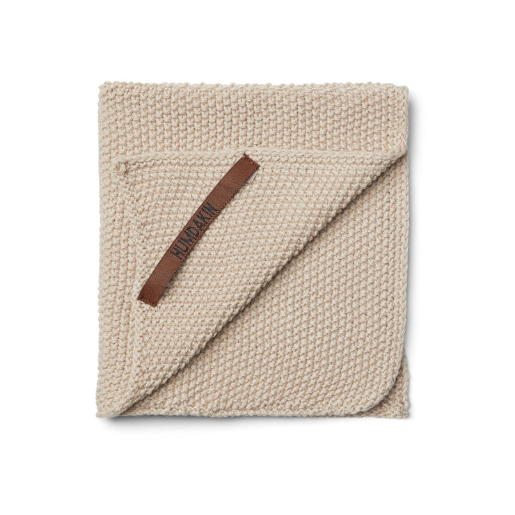 HUMDAKIN Humdakin Knitted dishcloth Organic textiles 01 Light Stone