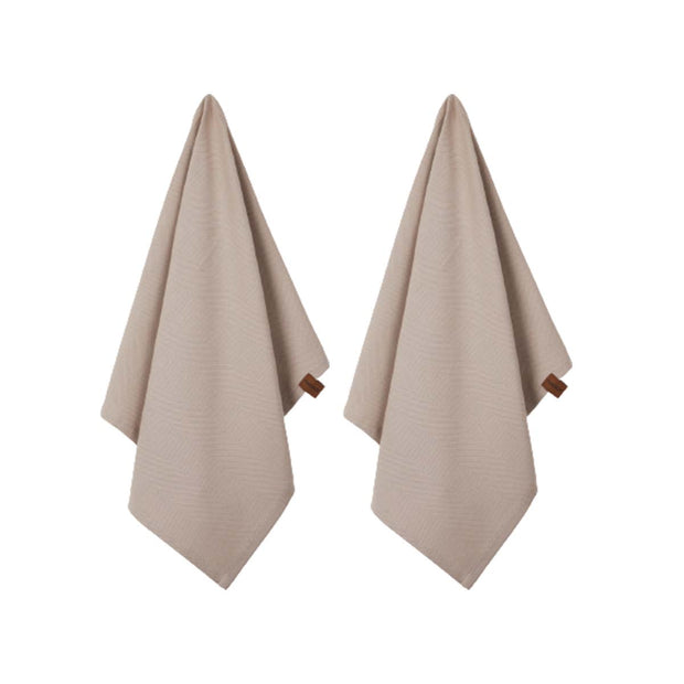 HUMDAKIN Humdakin Organic tea towel - 2 pack Organic textiles 01 Light Stone