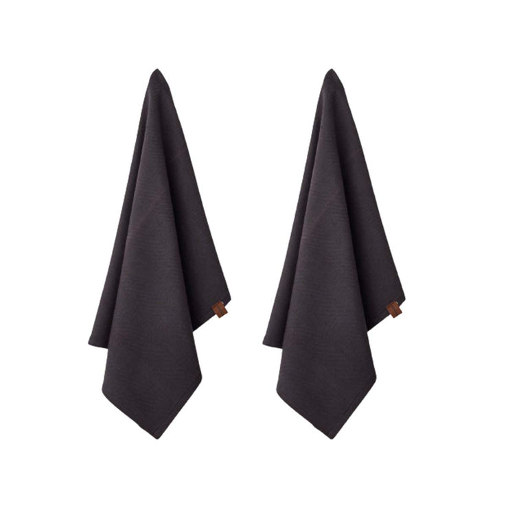 HUMDAKIN Humdakin Organic tea towel - 2 pack Organic textiles 020 Coal