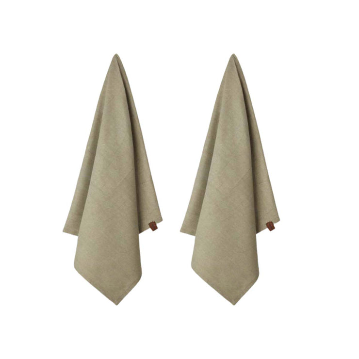 HUMDAKIN Humdakin Organic tea towel - 2 pack Organic textiles 026 Oak