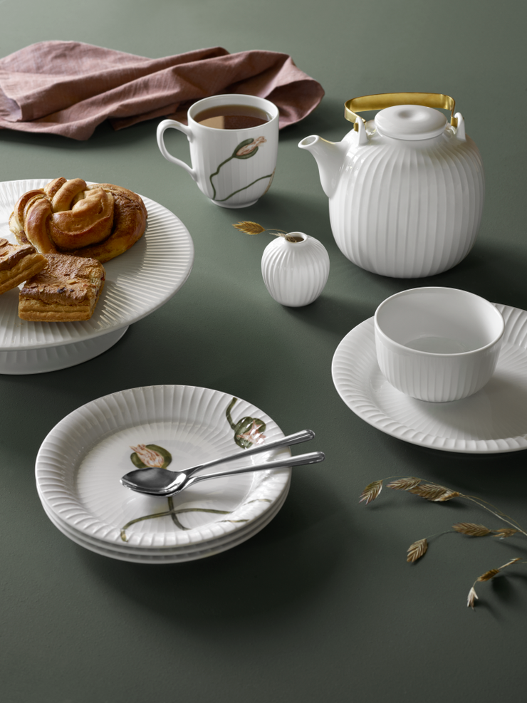 Kähler Hammershøi Cake Dish, White, 11.8”