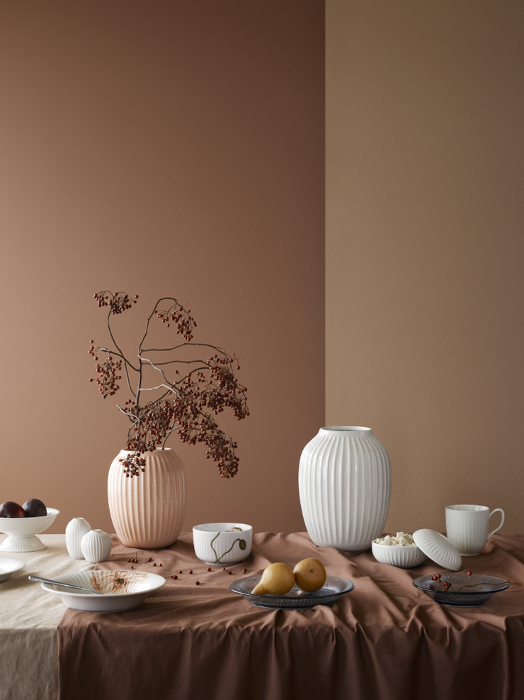 Kähler Hammershøi Bowl on Stand, White, 6.3”