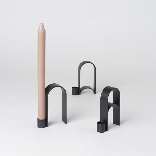 Kristina Dam Studio Arch Candleholder Vol. 2, Black